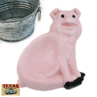 Medium size pink pig spoon rest country farm look made in the USA
