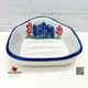 Sponge or scrubby holder with hand painted Texas Bluebonnet wildflowers.