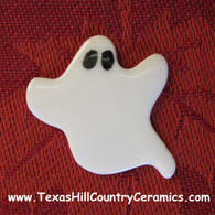 Friendly white ghost magnetic needle minder with Neodymium Magnet, ideal as a Sewing Accessory and used by Cross Stitch or Embroidery enthusiast.  Made in the USA by Texas Ceramics.