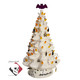 Halloween Tree with purple bat topper.