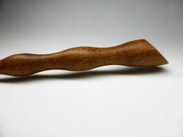 SOLD - Hand Crafted Mahogany Wood Hair Pin, Wand, Reclaimed wood