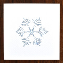 Snowflake Cards - pack of 6