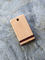 Flecked Grain Beech Wood Pendant