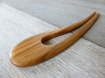SOLD - Hand Crafted Cherry Wood Hair Fork