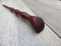 SOLD - Hand Crafted Contoured Purpleheart Wood Hair Pin.