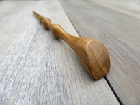 SOLD - Hand Crafted Contoured Cherry Wood Hair Pin