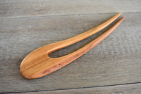 SOLD - Cherry Wood Hair Fork