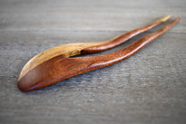 Contoured Oak and Sapele Hair Fork