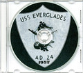USS Everglades AD 24 MED CRUISE BOOK Log 1957 CD