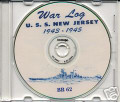 USS New Jersey BB 62 WWII War CRUISE BOOK on CD RARE