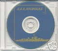 USS Nicholas DD 449 CRUISE BOOK WWII CD Navy Photos