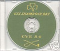 USS Shamrock Bay CVE 84 CRUISE BOOK WWII CD Navy Photos