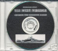 USS West Virginia BB 48 WWII War CRUISE BOOK on CD RARE