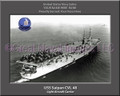 USS Saipan CVL 48 Personalized Ship Canvas Print