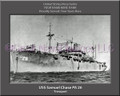 USS Samuel Chase PA 26 Personalized Ship Canvas Print