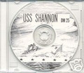 USS Shannon DM 25 CRUISE BOOK WWII on CD  RARE US Navy