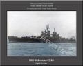 USS Vicksburg CL 86 Personalized Ship Canvas Print