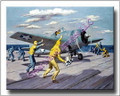 US Navy Art  TO THE ATTACK  WWII Canvas Print 2D