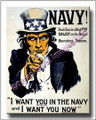 US Navy I Want you in the Navy Now Canvas Print 2D