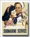 US Navy Submarine Service Vintage WWII Canvas Print 2D