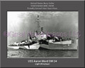 USS Aaron Ward DM 34 Personalized Ship Canvas Print
