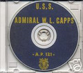 USS Admiral WL Capps AP 121 CRUISE BOOK WWII CD RARE