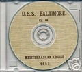 USS Baltimore CA 68 1952 Cruise Book on CD RARE Cruiser