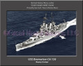 USS Bremerton CA 130 Personalized Ship Canvas Print