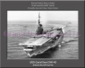 USS Coral Sea CVA 43 Personalized Ship Canvas Print