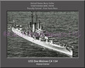 USS Des Moines CA 134 Personalized Ship Canvas Print