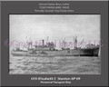 USS Elizabeth C Stanton AP 69 Custom Ship Canvas Print