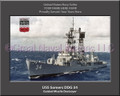 USS Somers DDG 34 Personalized Ship Canvas Print