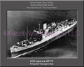 USS Lejeune AP 74 Personalized Ship Canvas Print