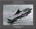 USS Hancock CV 19 Personalized Ship Canvas Print