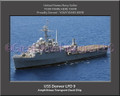 USS Denver LPD 9 Personalized Ship Canvas Print