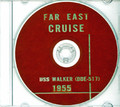 USS Walker DDE 517 1955 Far East Cruise Book CD RARE