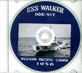 USS Walker DDE 517 1956 Westpac Cruise Book CD RARE