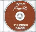 USS Hopewell DD 681 1955 CRUISE BOOK Log CD