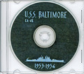 USS Baltimore CA 68 1953 1954 Med and North Atlantic Flagship Cruise Book CD