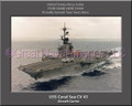 USS Coral Sea CV 43 Personalized Ship Canvas Print