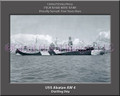 USS Abatan AW 4 Personalized Ship Canvas Print