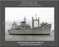 USS President Jackson APA 18 Personalized Ship Canvas Print