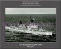 USS Vogelgesang DD 862 Personalized Ship Canvas Print
