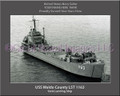 USS Waldo County LST 1163 Personalized Ship Canvas Print