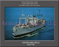 USS Klondike AR 22 Personalized Ship Canvas Print