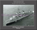 USS Rupertus DD 851 Personalized Ship Canvas Print