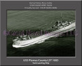 USS Plumas County LST 1083 Personalized Ship Canvas Print