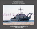 USS Barnstable County LST 1197 Sailor Ship Personalized Canvas Print Photo