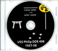 USS Philip DDE 498 Westpac and Australia CRUISE BOOK Log 1957 - 1958  CD