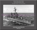 USS Marshall DD 676 Personalized Ship Canvas Print